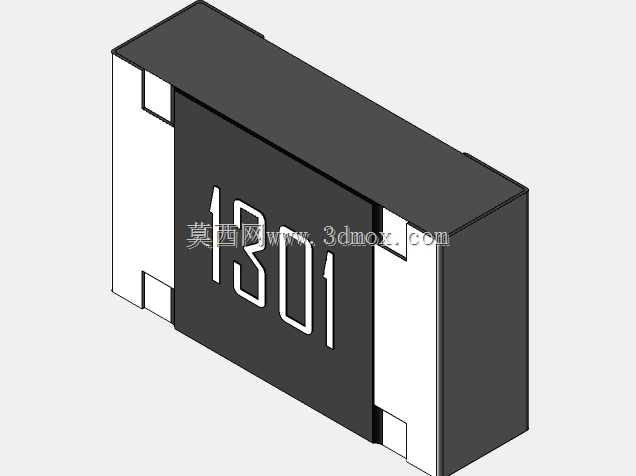 高精度0805(2012)系列片式电阻器3D模型