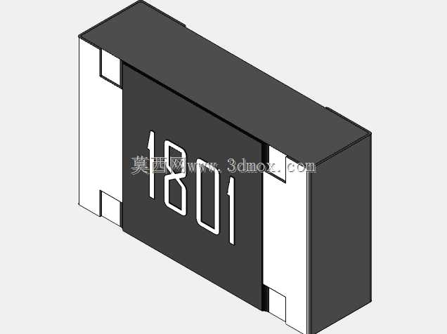 高精度0805(2012)系列片式电阻器3D模型