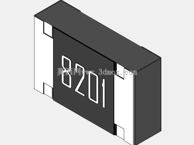高精度0805(2012)系列片式电阻器3D模型