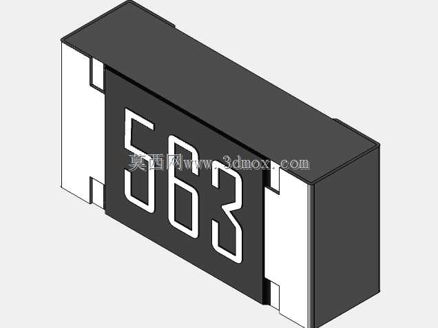 高精度0603(1608)系列片式电阻器3D模型