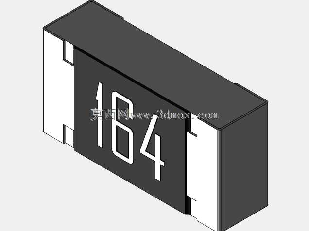 高精度0603(1608)系列片式电阻器3D模型