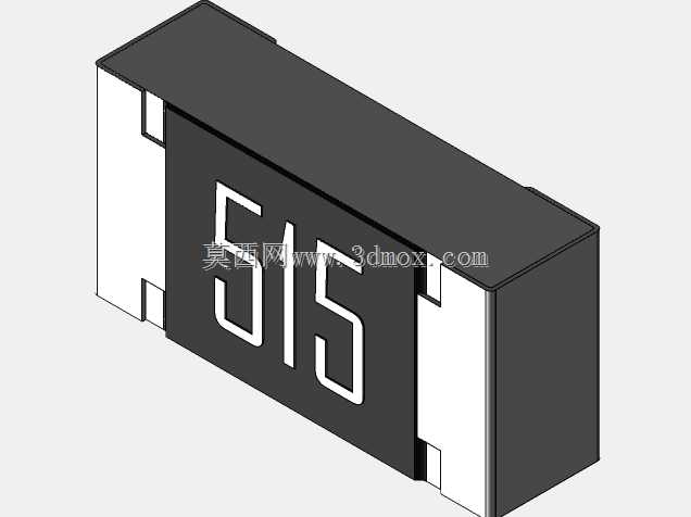 高精度0603(1608)系列片式电阻器3D模型