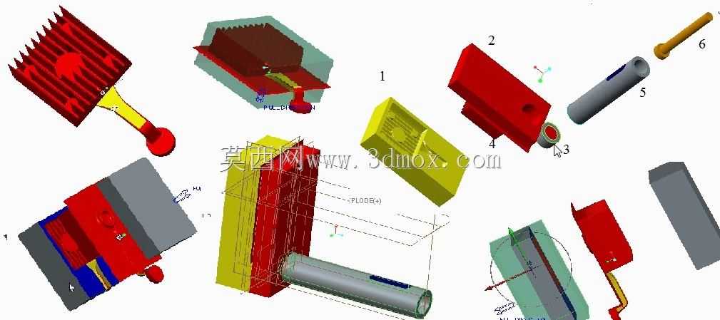 采用喷丸套筒法/Creo制造/模具/模腔压力压铸