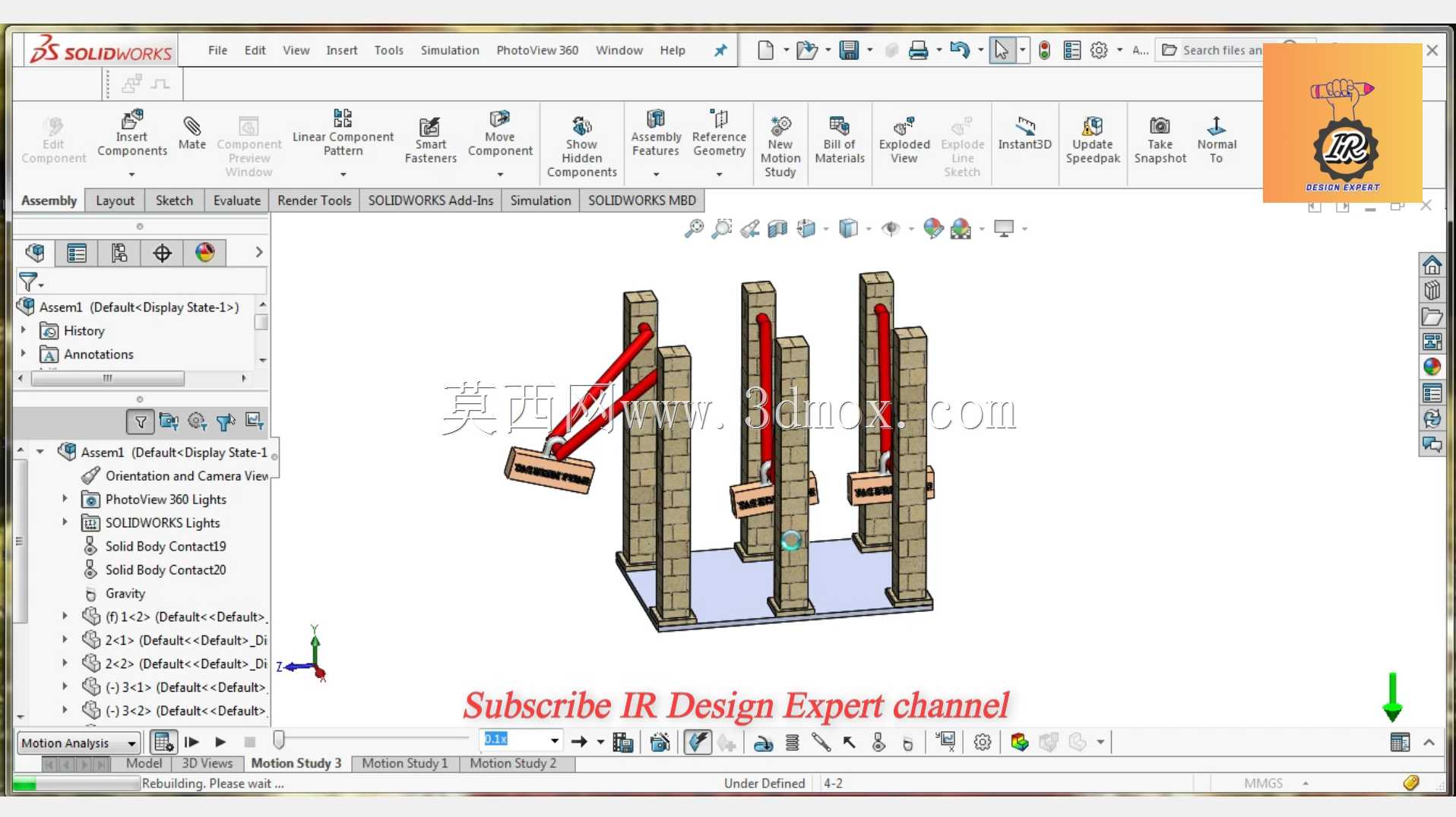 SolidWorks�˶�ģ��̳�/����/�Ӵ�/�߼�����/ţ��֧��