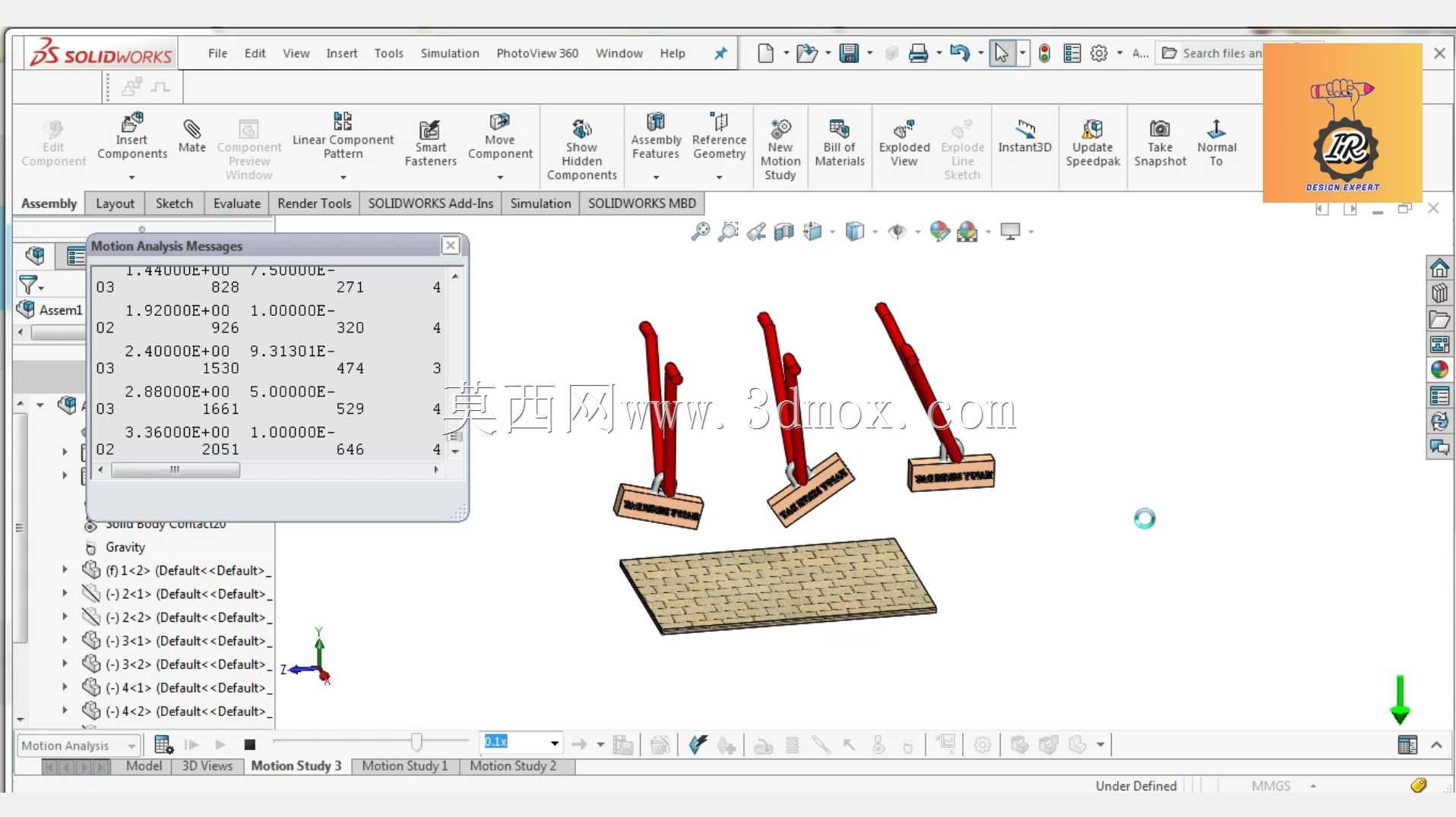 SolidWorks�˶�ģ��̳�/����/�Ӵ�/�߼�����/ţ��֧��