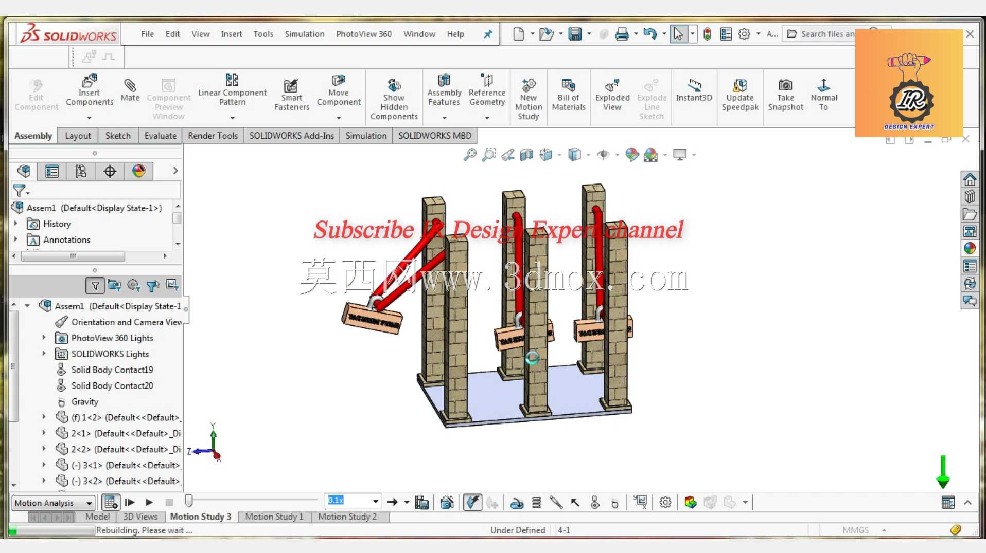 SolidWorks�˶�ģ��̳�/����/�Ӵ�/�߼�����/ţ��֧��
