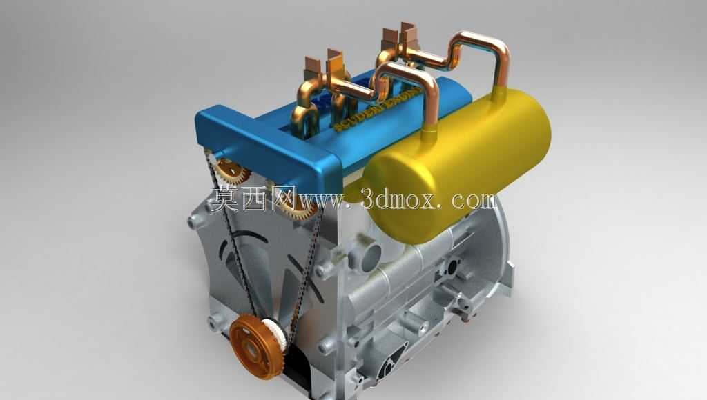 Keyshot渲染-MOTEUR SCUDERI B型