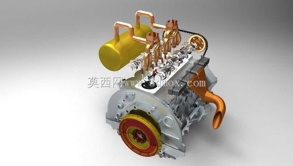 Keyshot渲染-MOTEUR SCUDERI B型