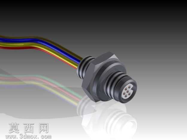 外螺纹纳米圆面板安装连接器-OmneticsMNCP选项PP