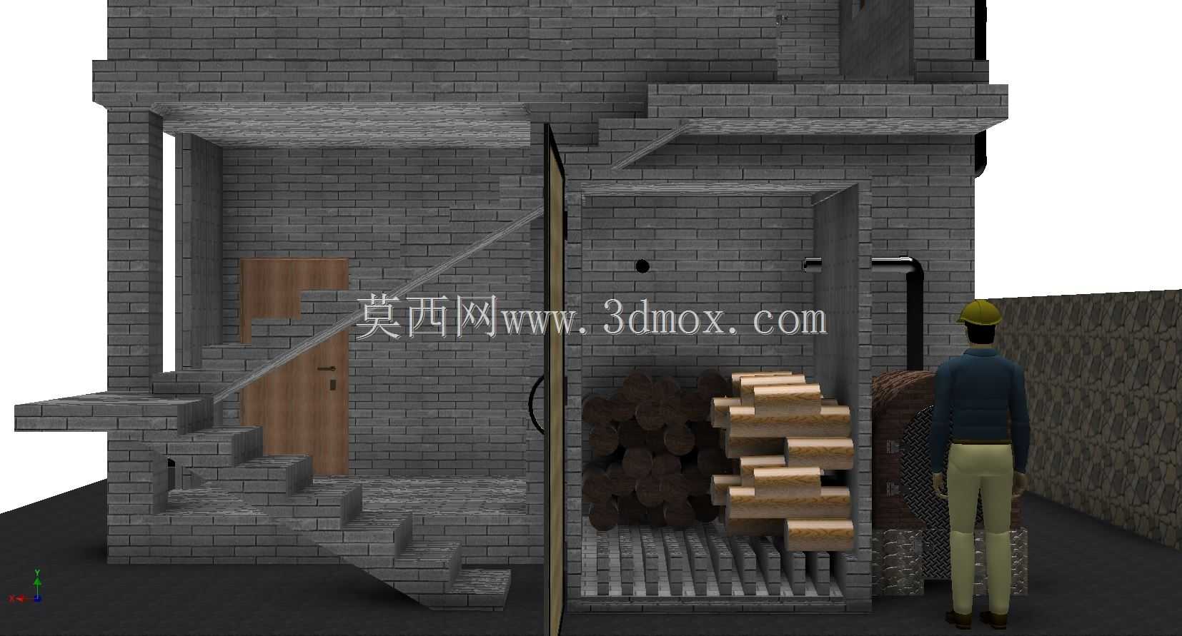 木材加工车间。