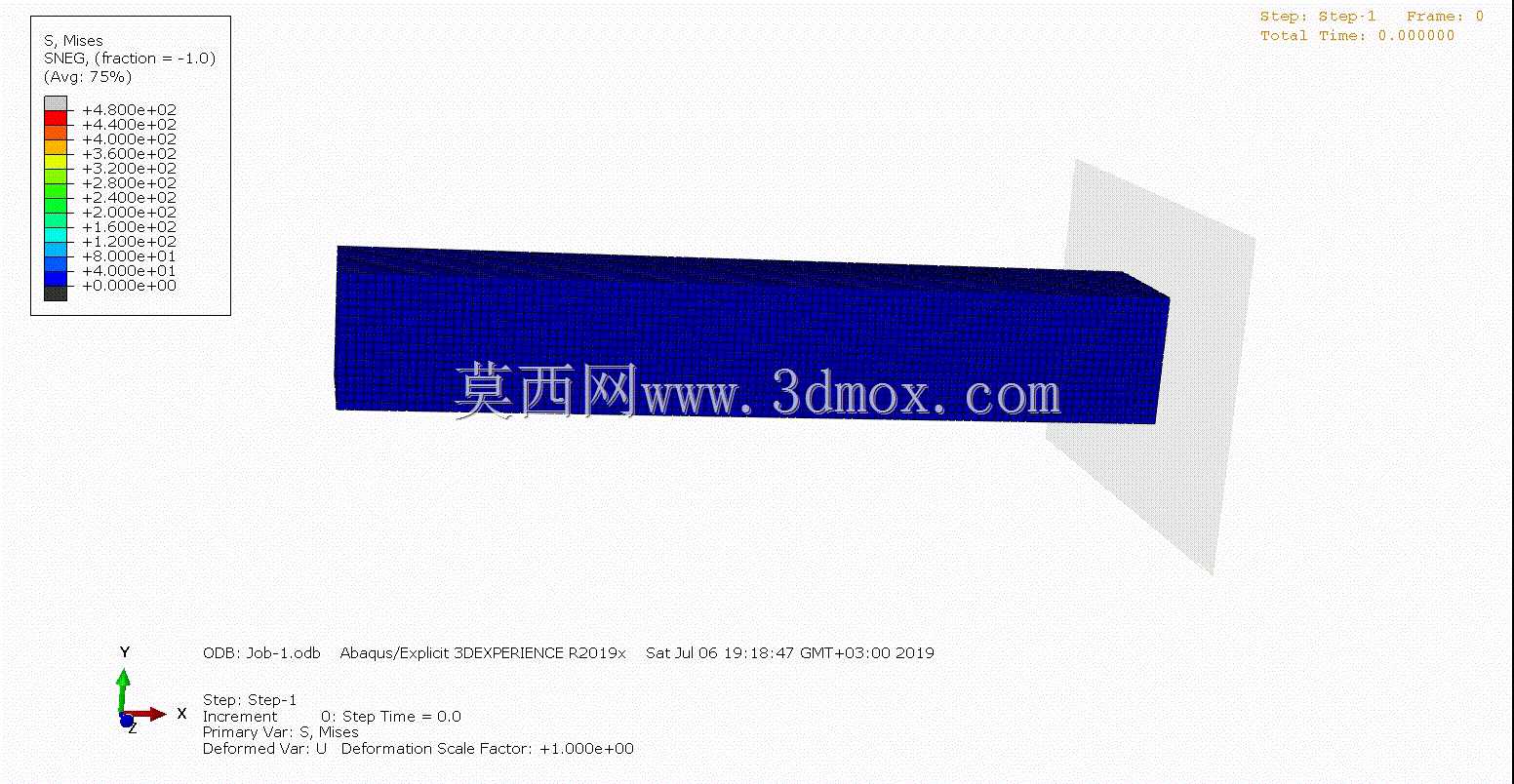 Abaqus�ϵ���ײ����-��ϰ1