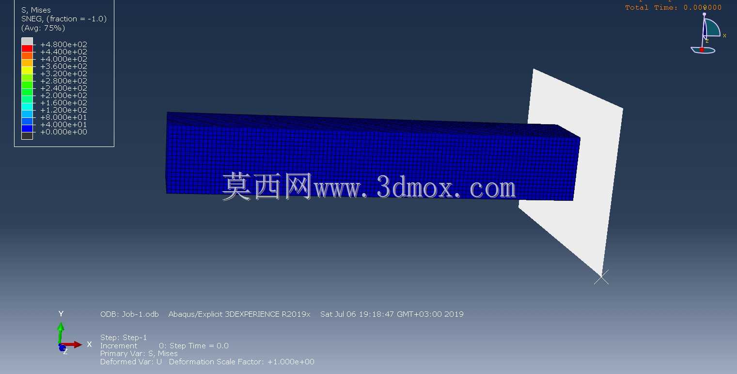 Abaqus�ϵ���ײ����-��ϰ1