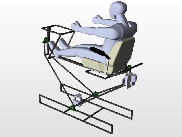 具有VR功能的2D赛车运动模拟器