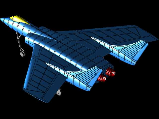 Vought F7U-3�䵶�ɻ�ʵ��װ��ģ�ͣ�Alibre��