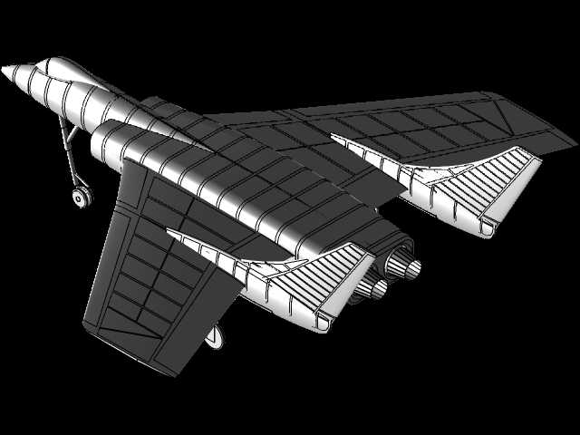 Vought F7U-3�䵶�ɻ�ʵ��װ��ģ�ͣ�Alibre��