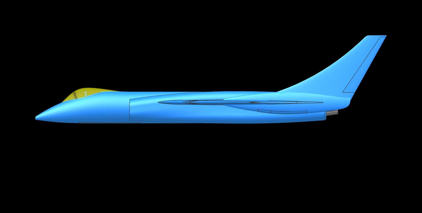 Vought F7U-3�䵶�ɻ�ʵ��װ��ģ�ͣ�Alibre��