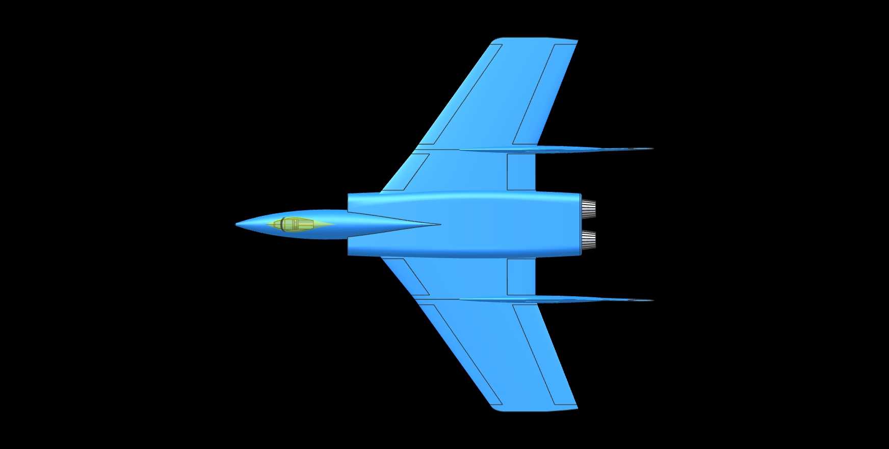 Vought F7U-3�䵶�ɻ�ʵ��װ��ģ�ͣ�Alibre��