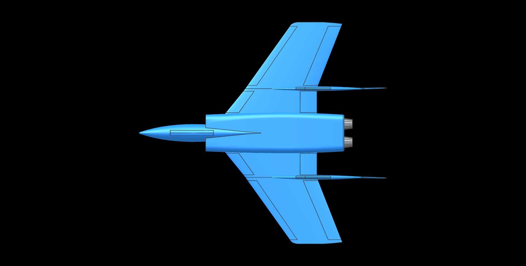 Vought F7U-3�䵶�ɻ�ʵ��װ��ģ�ͣ�Alibre��