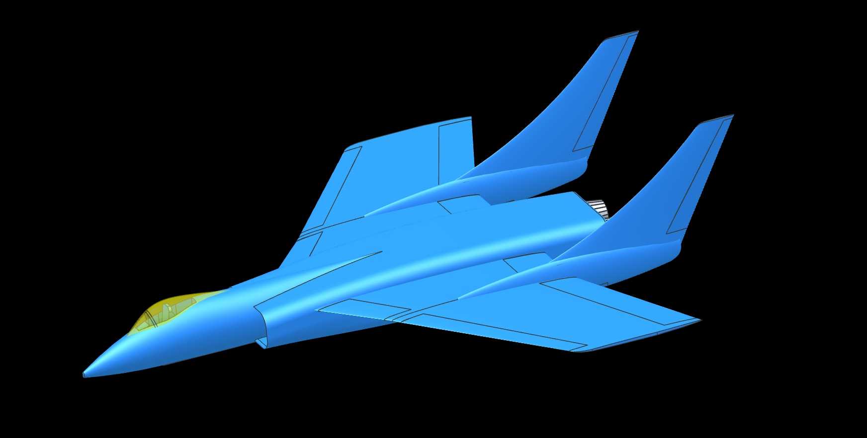 Vought F7U-3�䵶�ɻ�ʵ��װ��ģ�ͣ�Alibre��