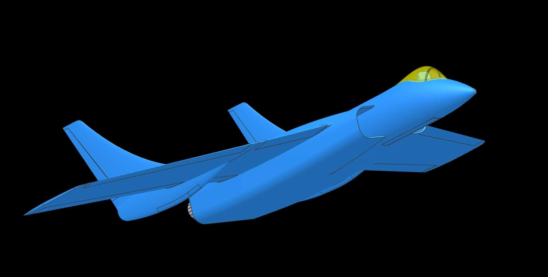 Vought F7U-3�䵶�ɻ�ʵ��װ��ģ�ͣ�Alibre��