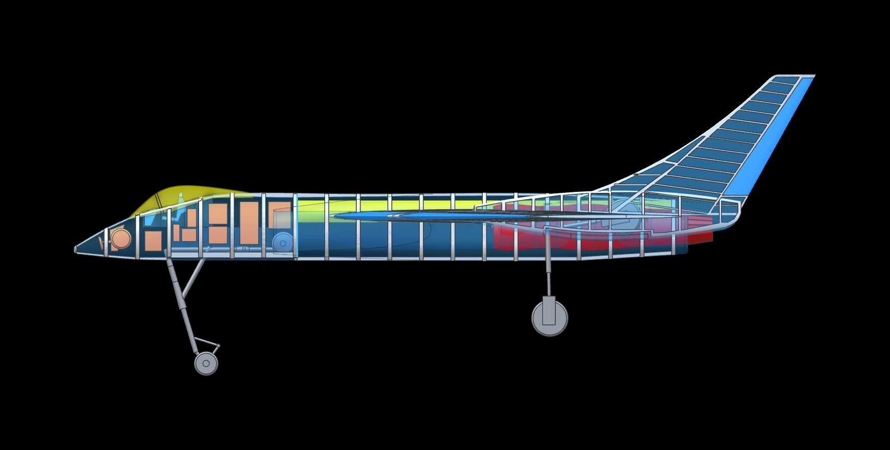 Vought F7U-3�䵶�ɻ�ʵ��װ��ģ�ͣ�Alibre��