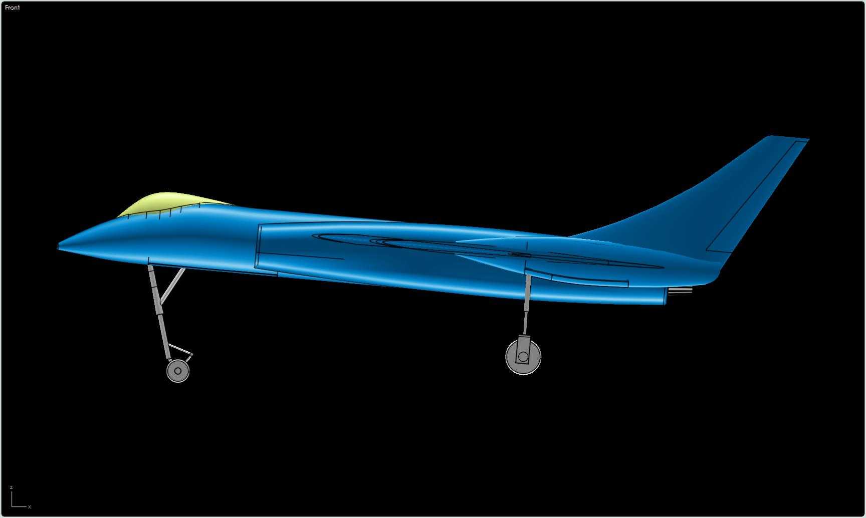 Vought F7U-3�䵶�ɻ�ʵ��װ��ģ�ͣ�Alibre��