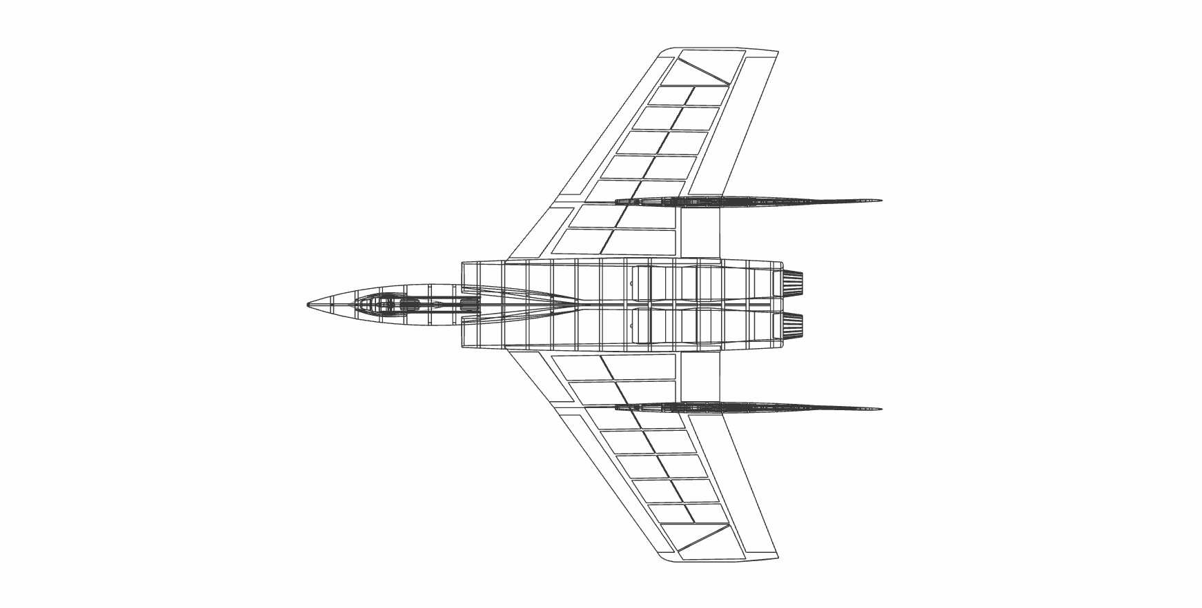 Vought F7U-3�䵶�ɻ�ʵ��װ��ģ�ͣ�Alibre��