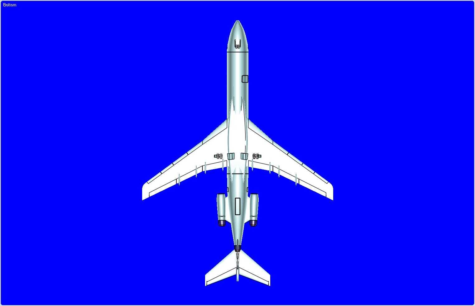波音727-200运输机实体装配模型