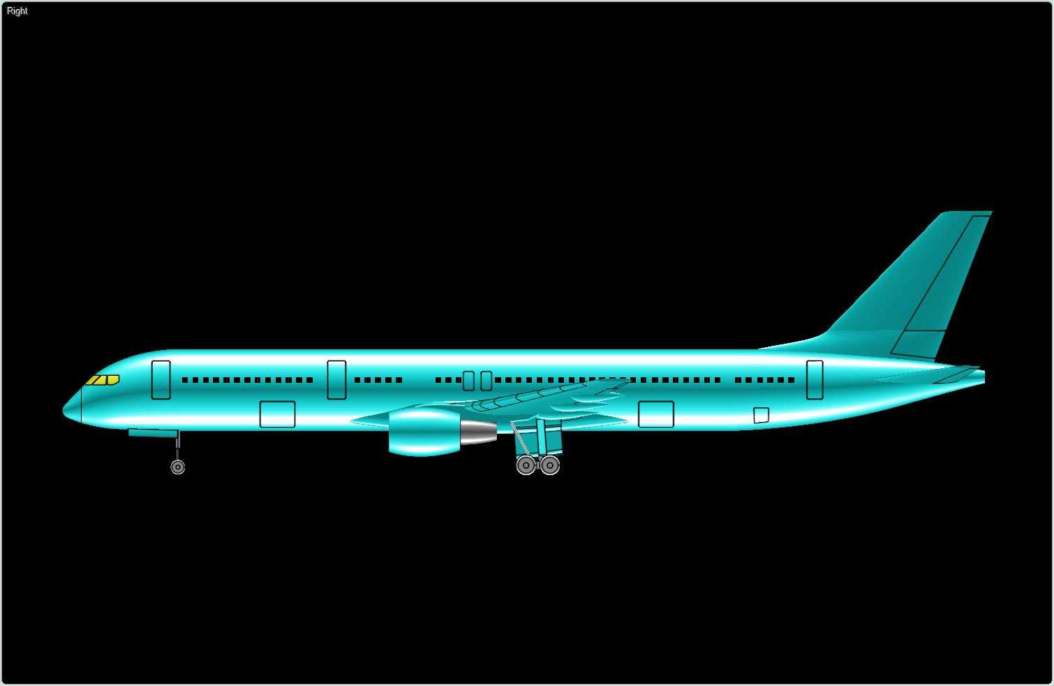 ����757-200�ɻ�ʵ��װ��ģ��