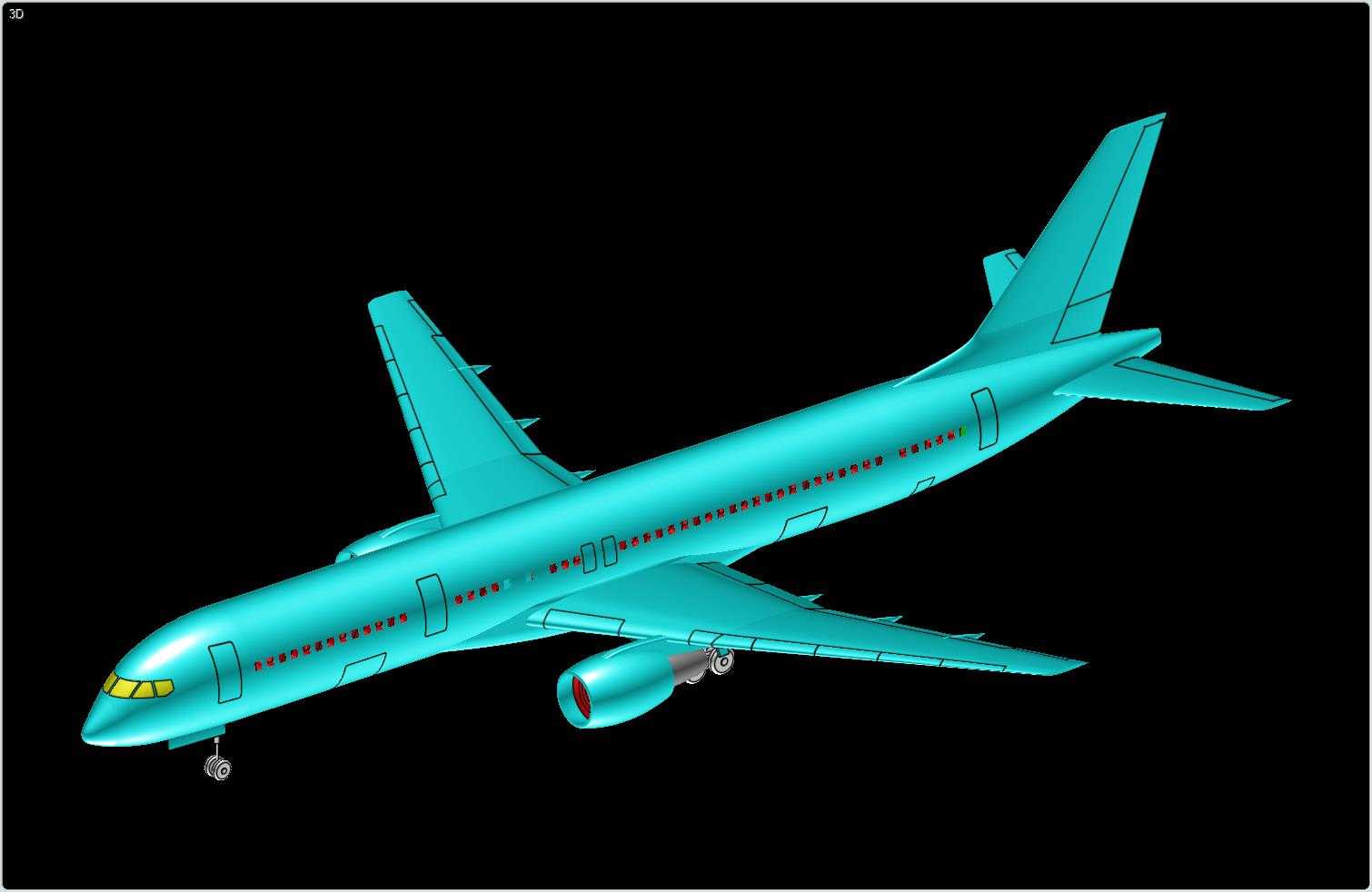 ����757-200�ɻ�ʵ��װ��ģ��