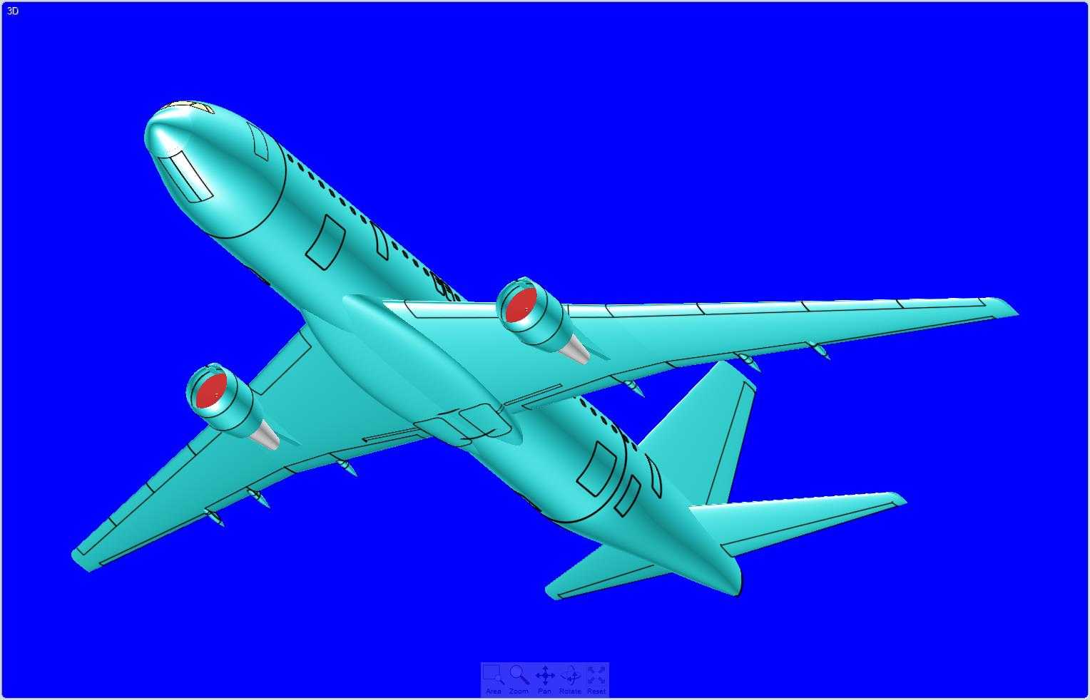 波音767-300飞机实体装配模型
