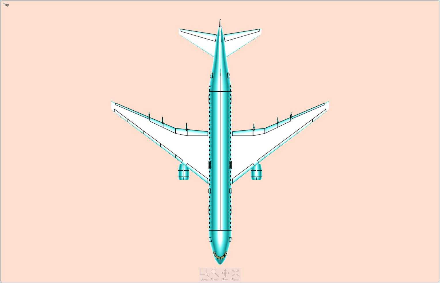 波音767-300飞机实体装配模型