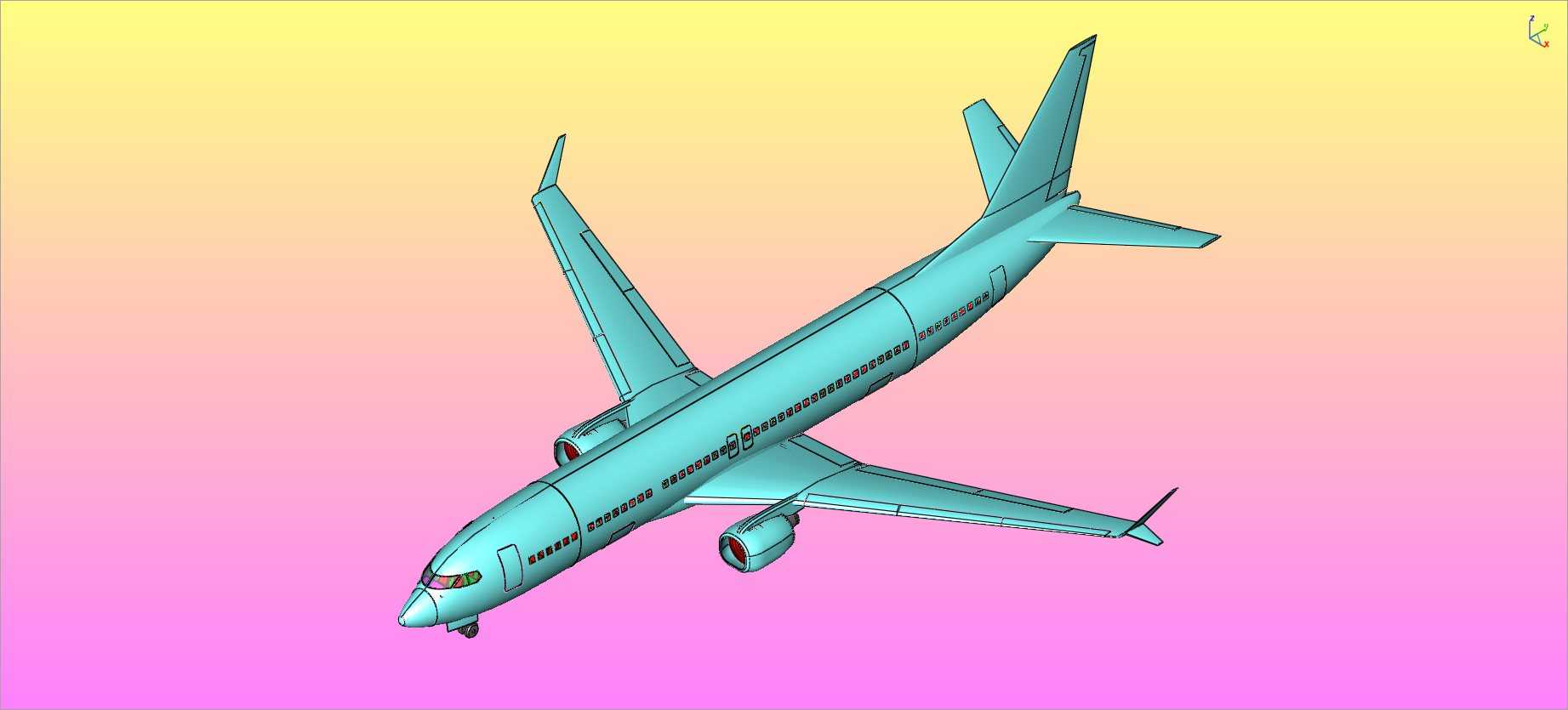 波音737Max-9(推测性)飞机实体装配模型