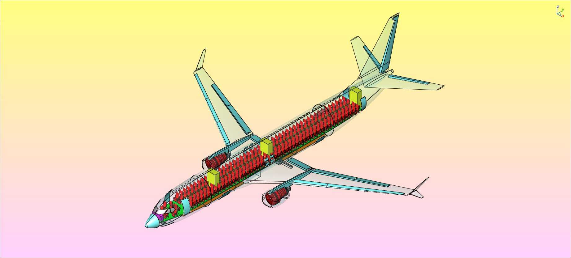 波音737Max-9(推测性)飞机实体装配模型