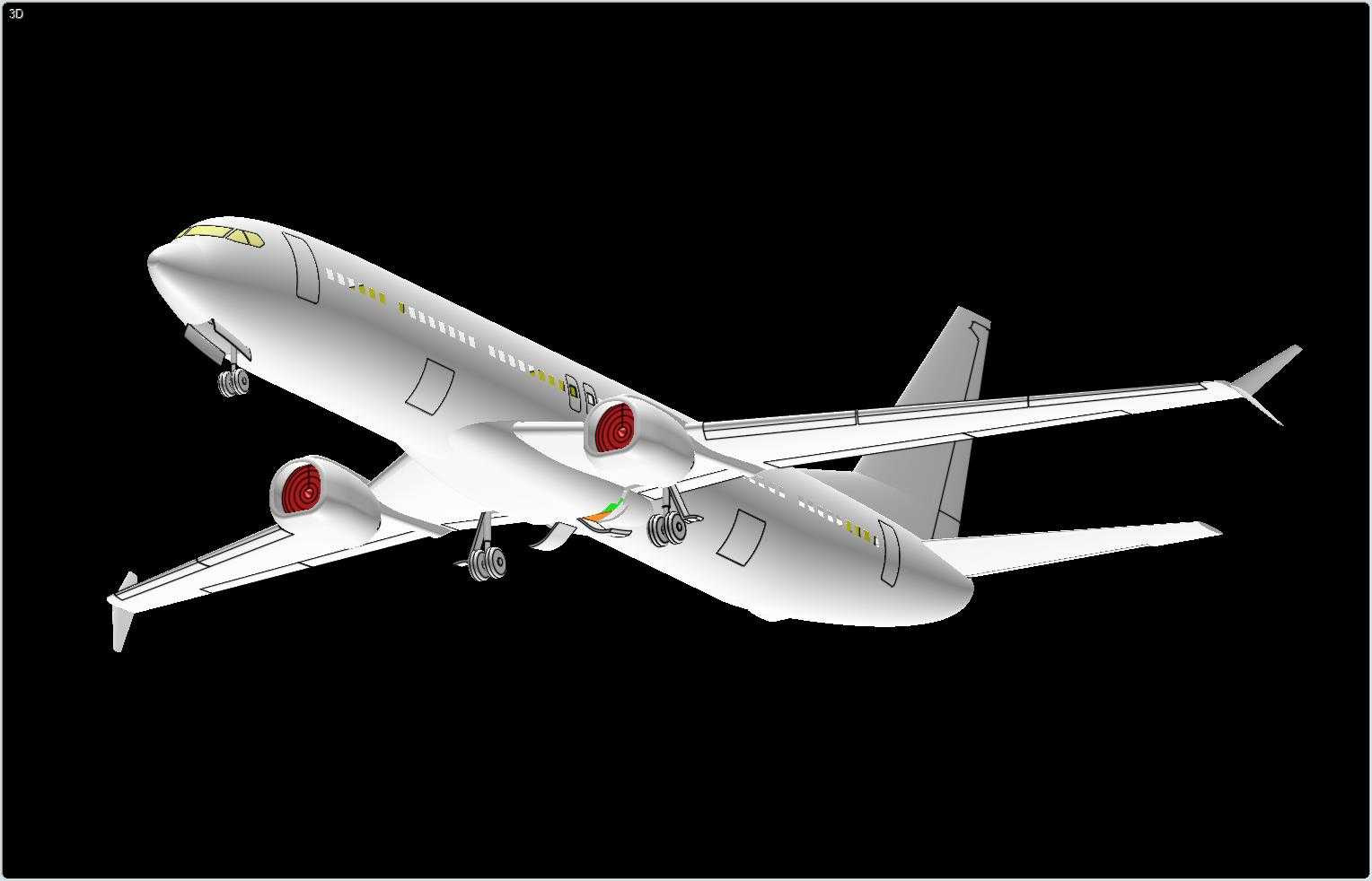 波音737Max-9(推测性)飞机实体装配模型