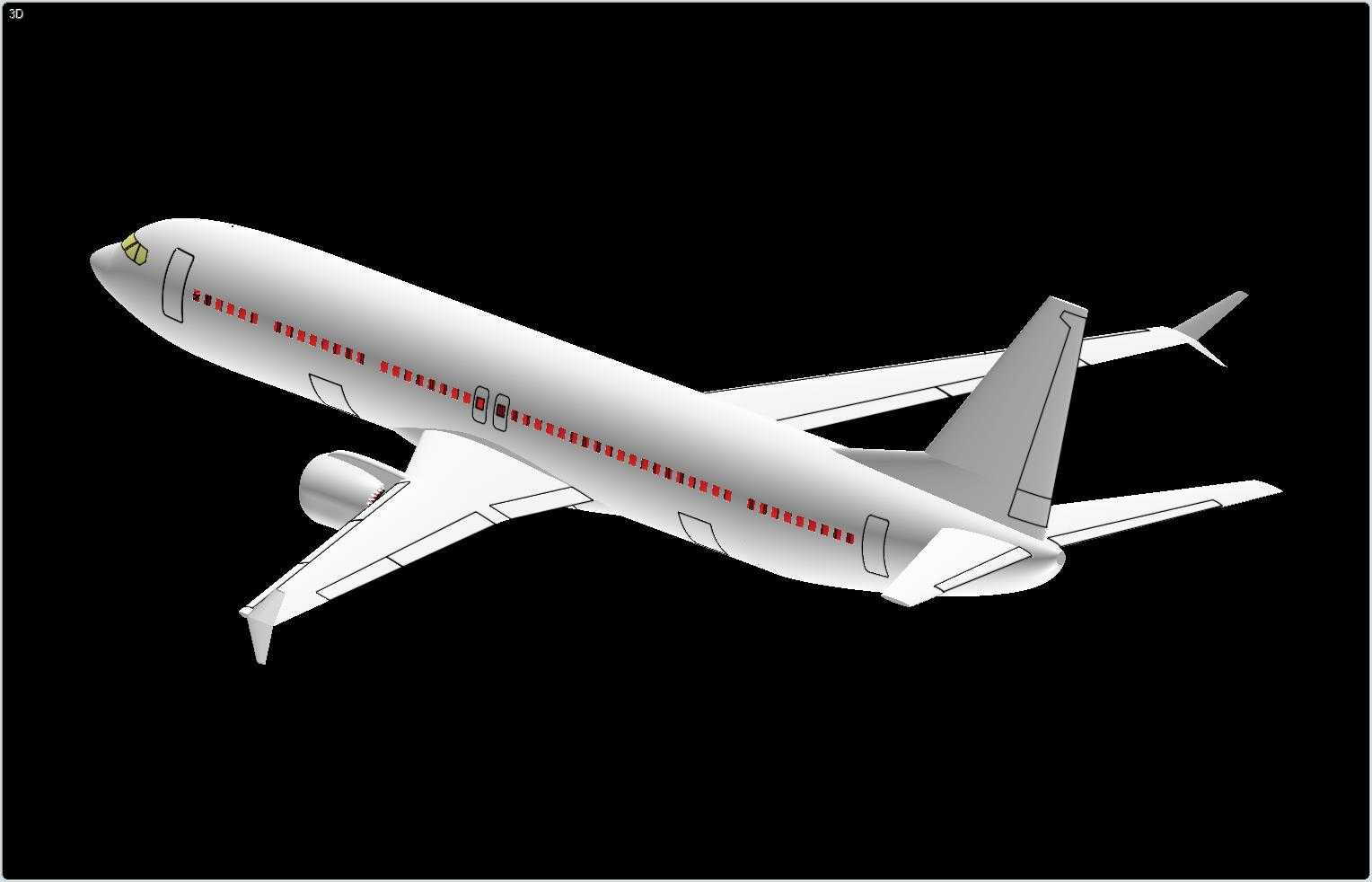 波音737Max-9(推测性)飞机实体装配模型