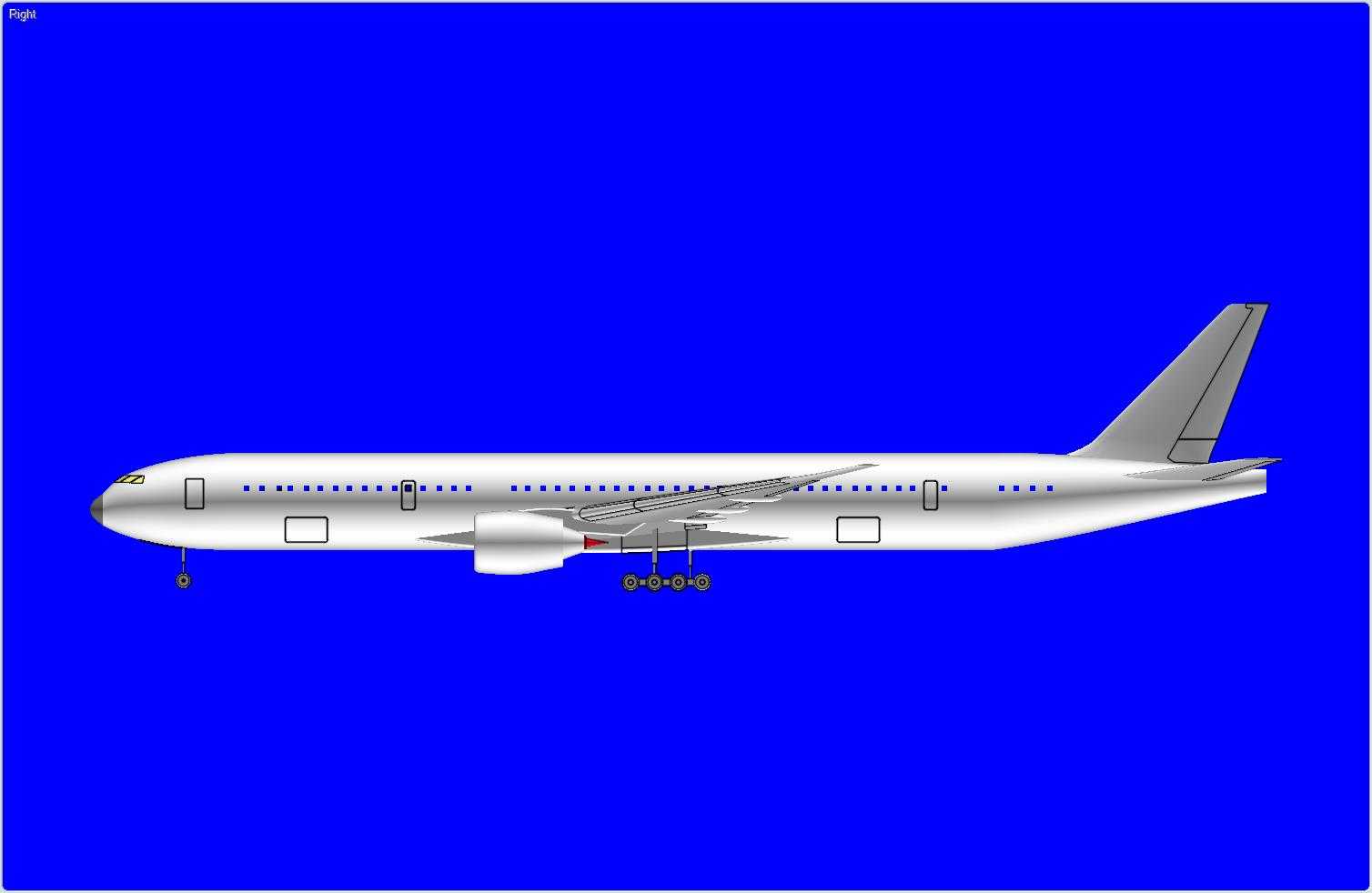 波音777X-9(推测性)飞机实体装配模型(更新)