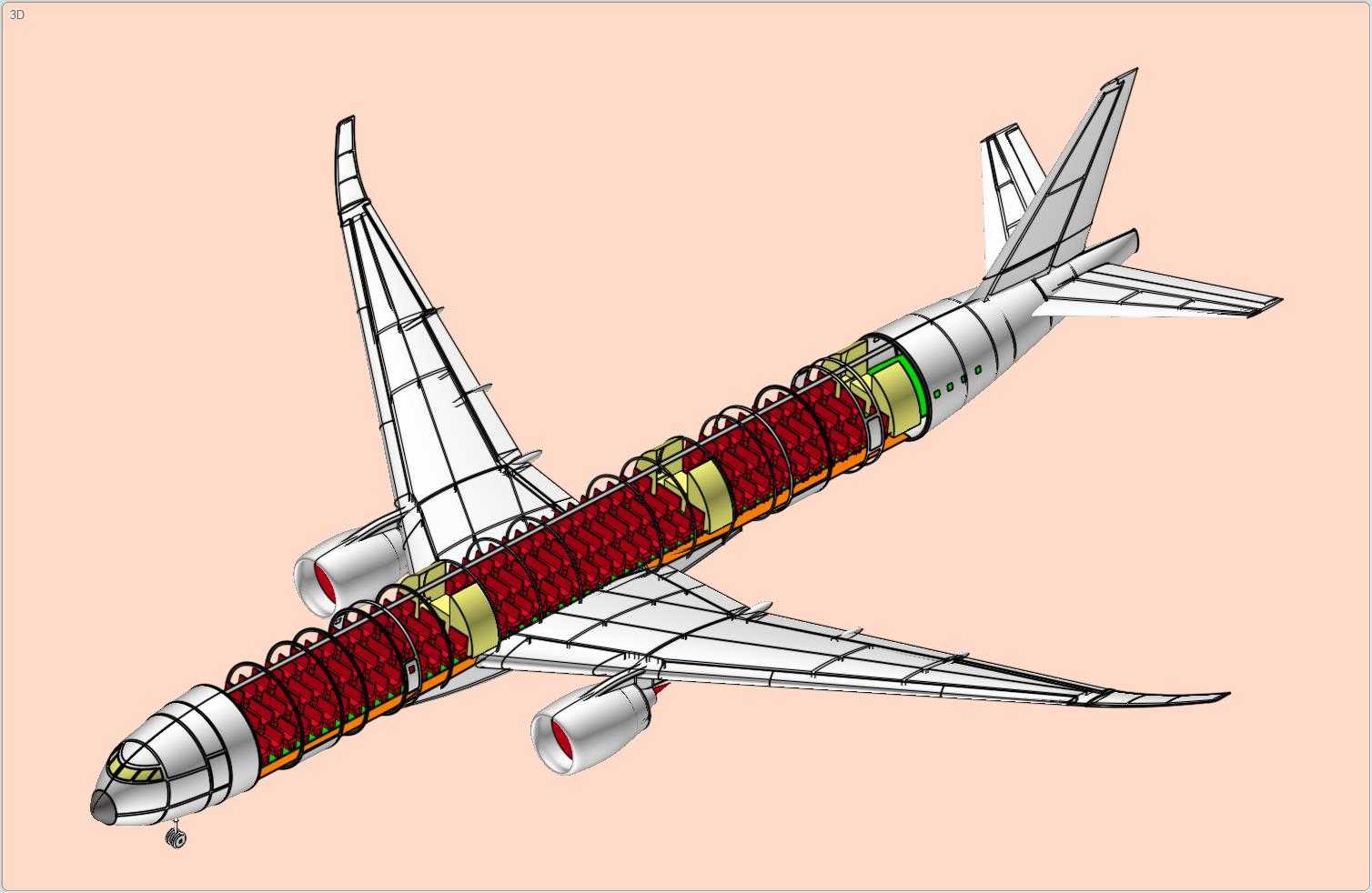 波音777X-9(推测性)飞机实体装配模型(更新)