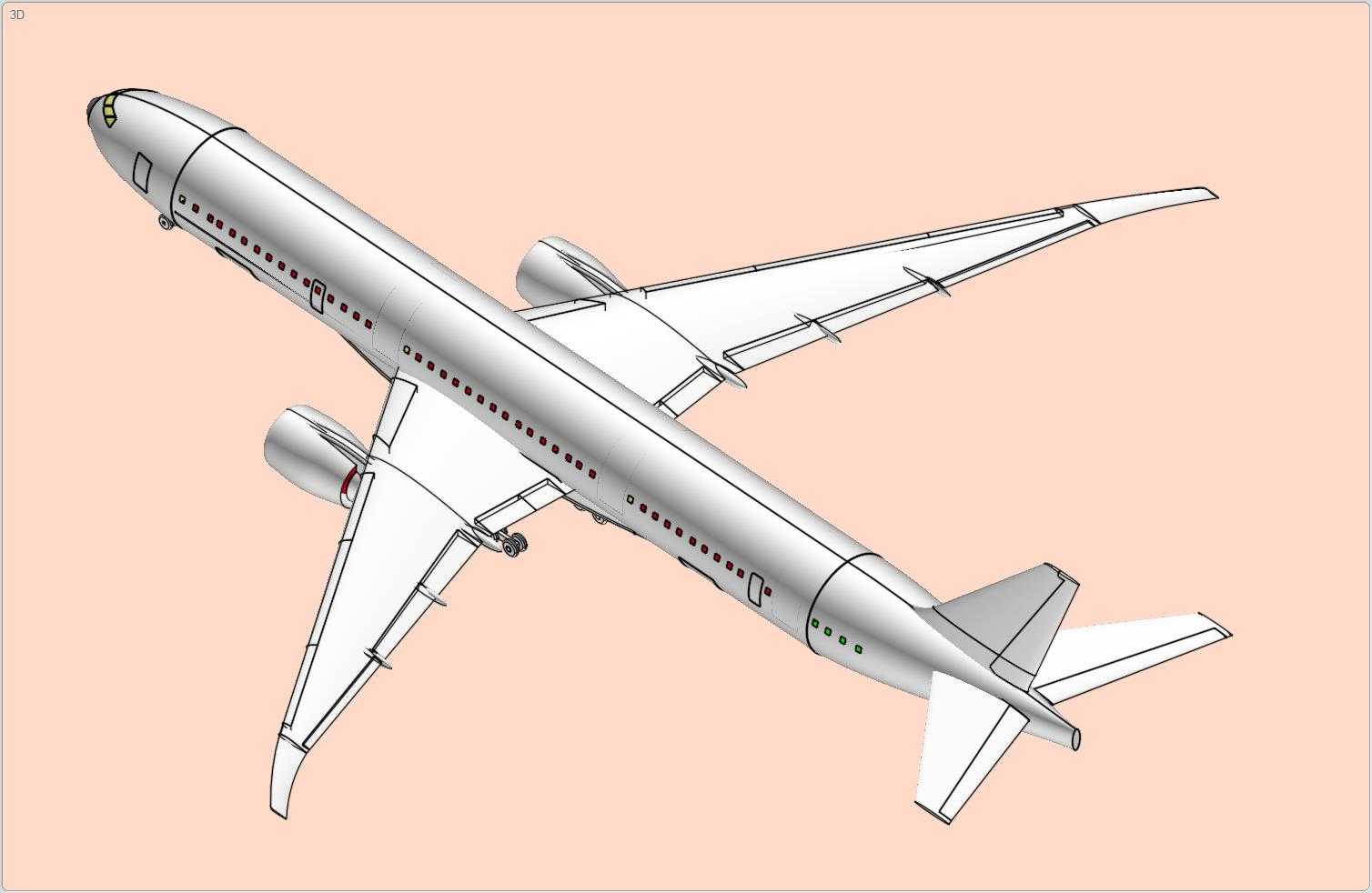 波音777X-9(推测性)飞机实体装配模型(更新)