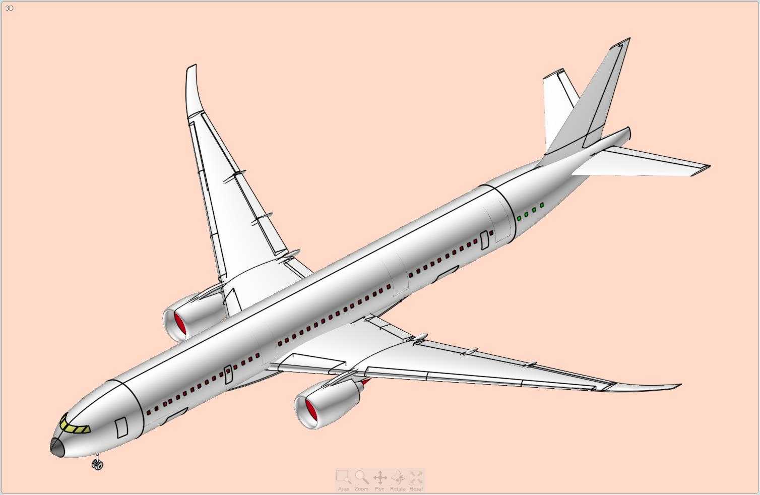 波音777X-9(推测性)飞机实体装配模型(更新)