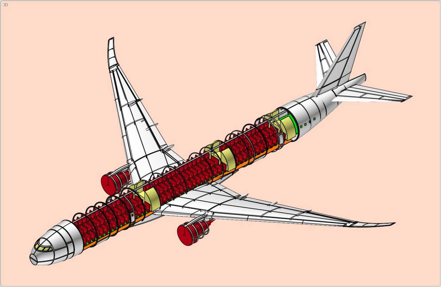 波音777X-9(推测性)飞机实体装配模型(更新)