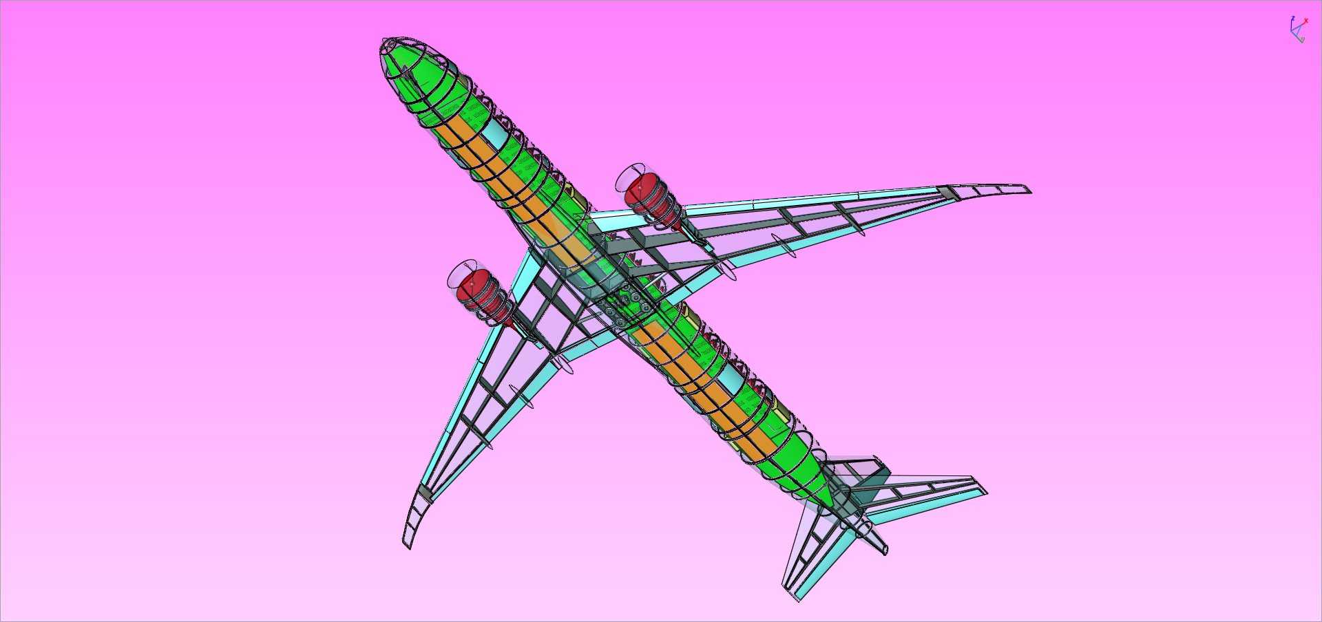 波音777X-9(推测性)飞机实体装配模型(更新)