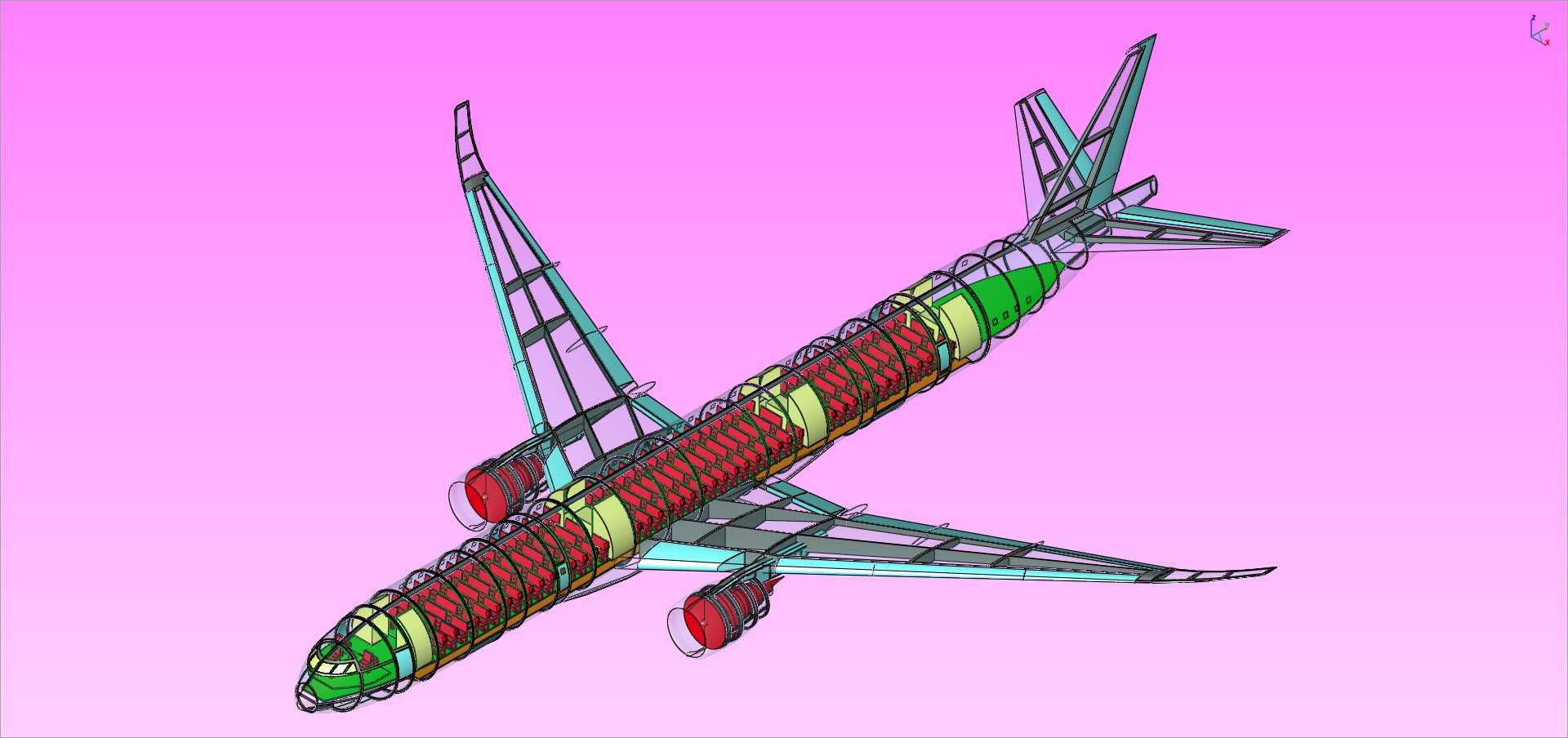 波音777X-9(推测性)飞机实体装配模型(更新)