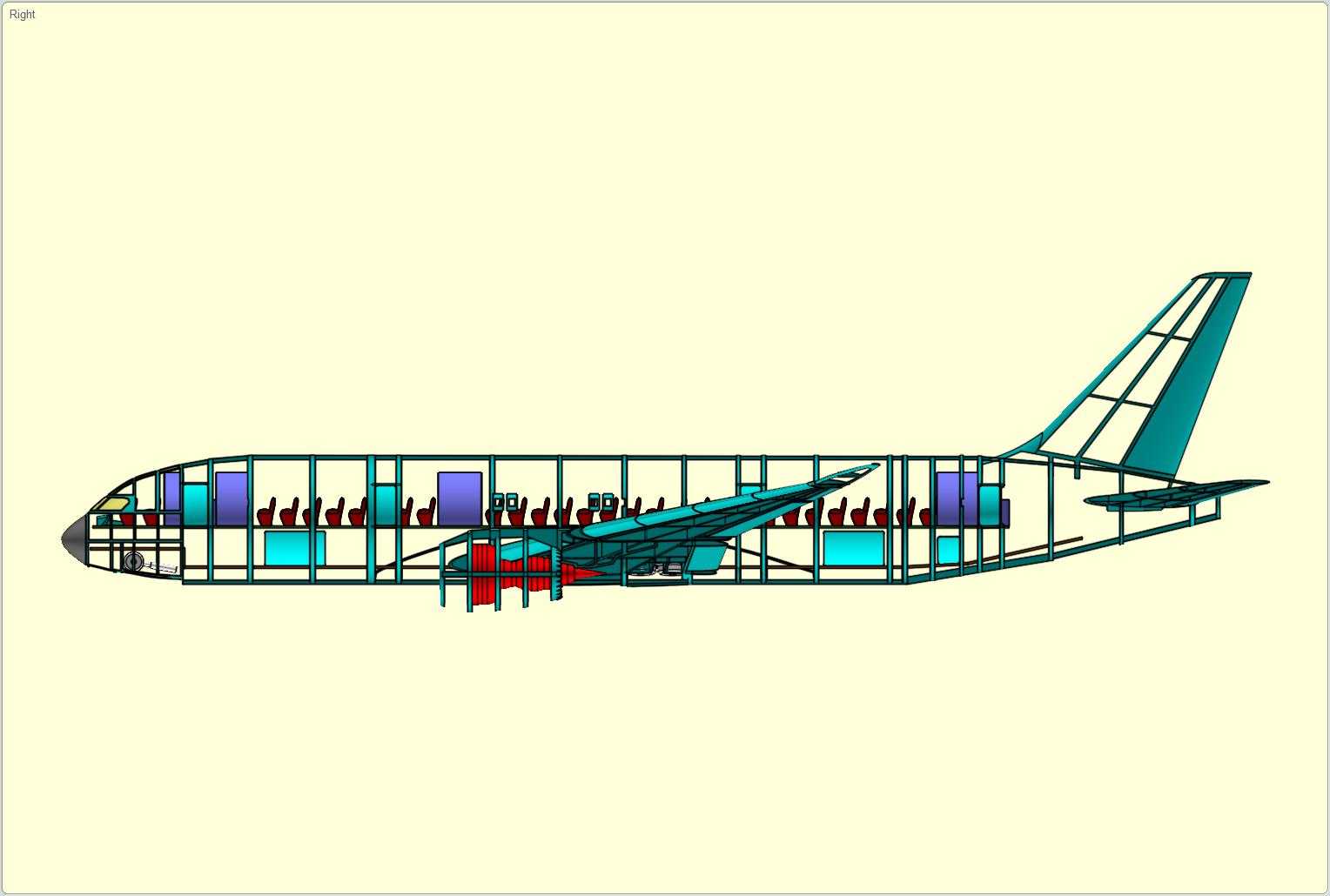 ����787-8�λ÷ɻ�ʵ��װ��ģ�ͣ����°棩