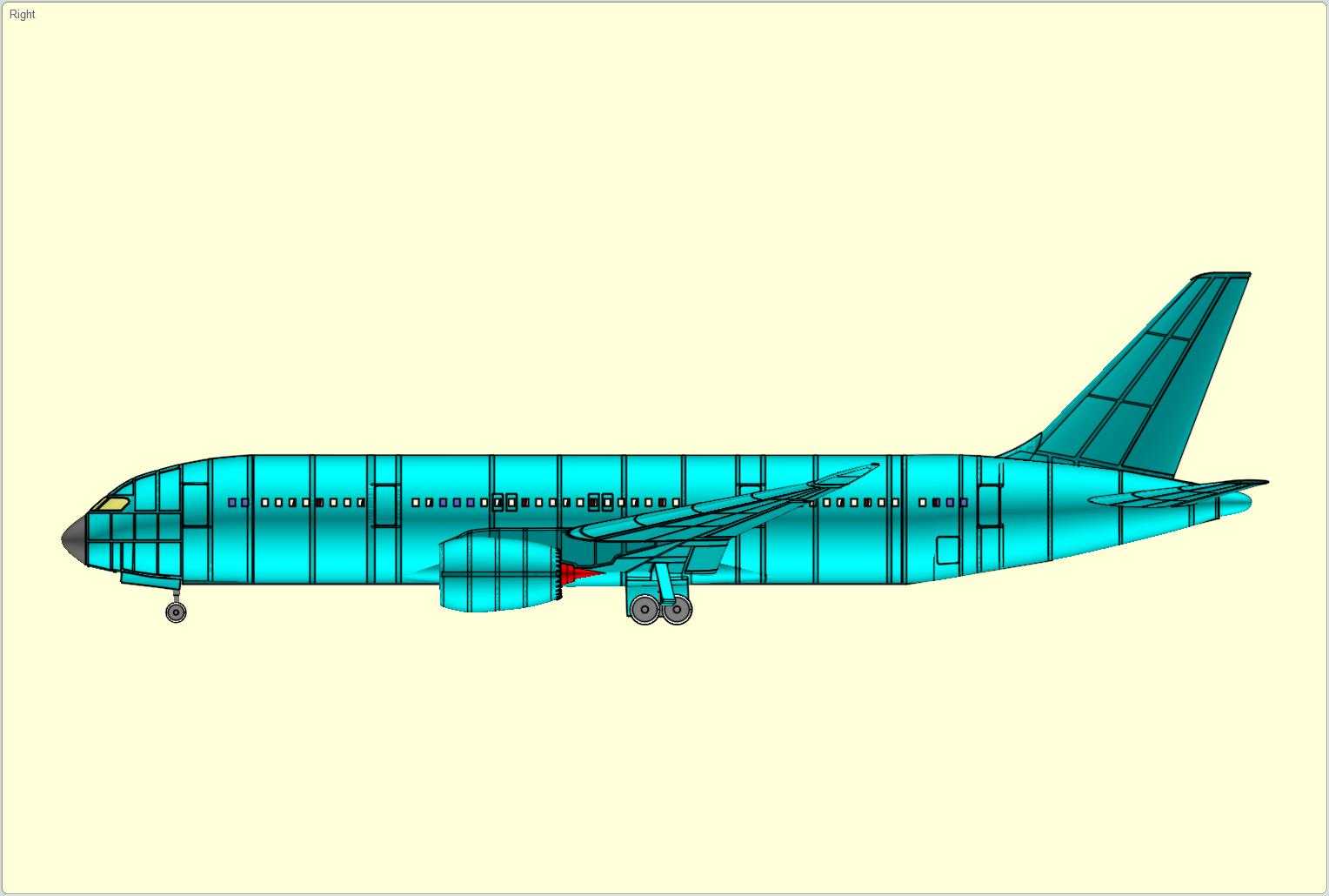 ����787-8�λ÷ɻ�ʵ��װ��ģ�ͣ����°棩