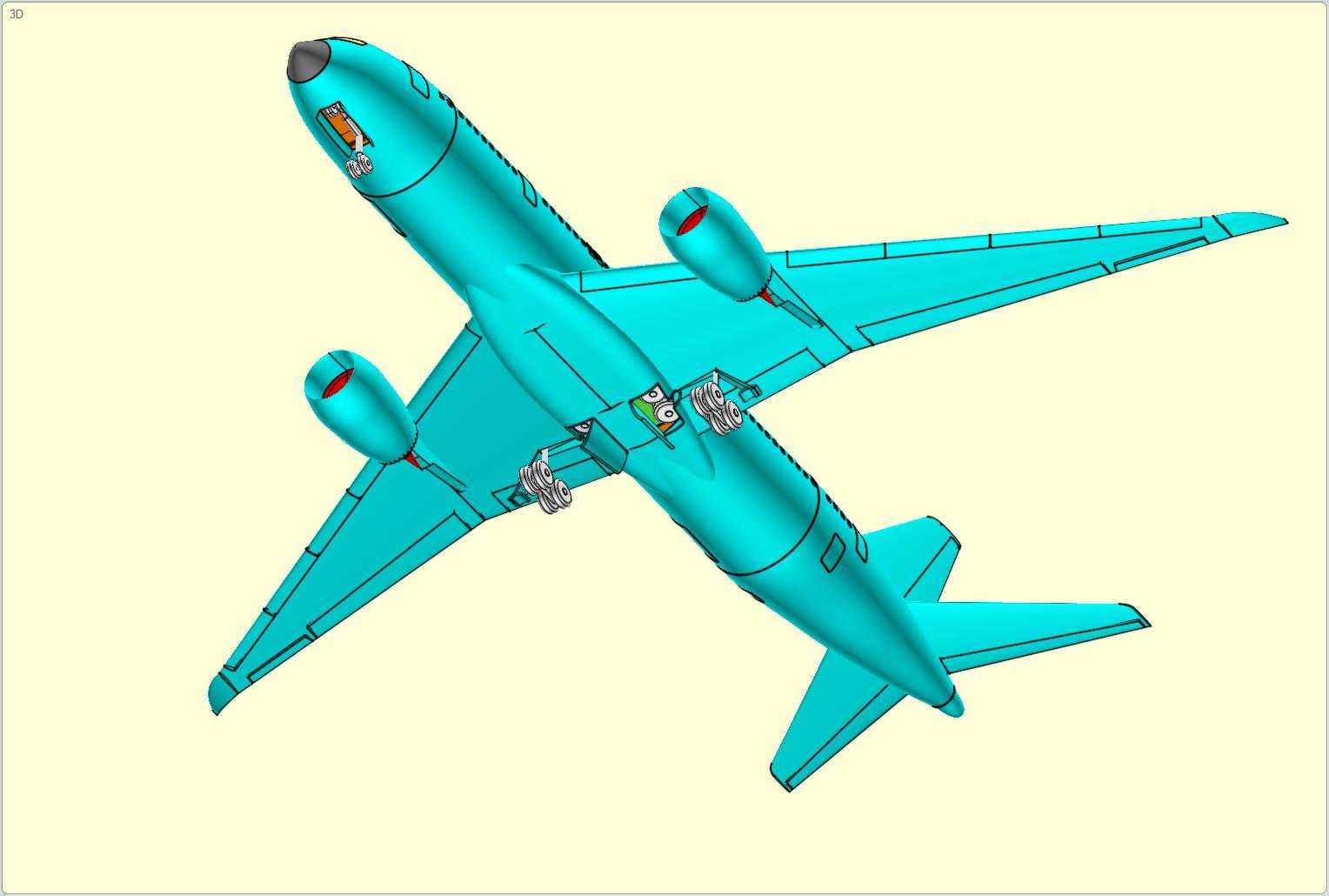 ����787-8�λ÷ɻ�ʵ��װ��ģ�ͣ����°棩