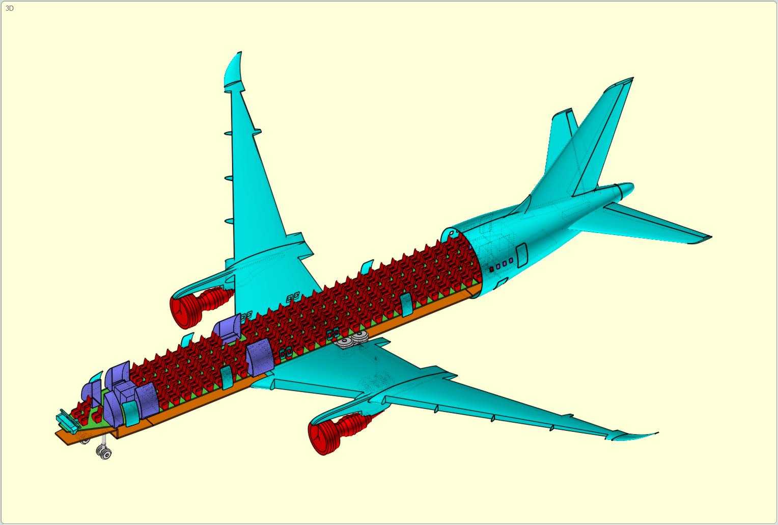 ����787-8�λ÷ɻ�ʵ��װ��ģ�ͣ����°棩