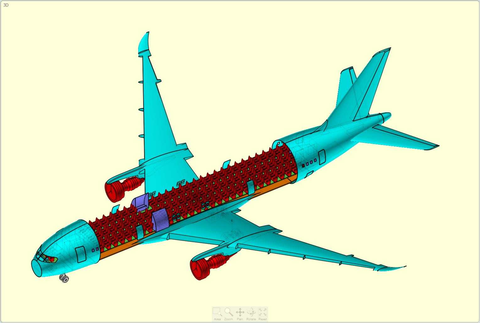 ����787-8�λ÷ɻ�ʵ��װ��ģ�ͣ����°棩