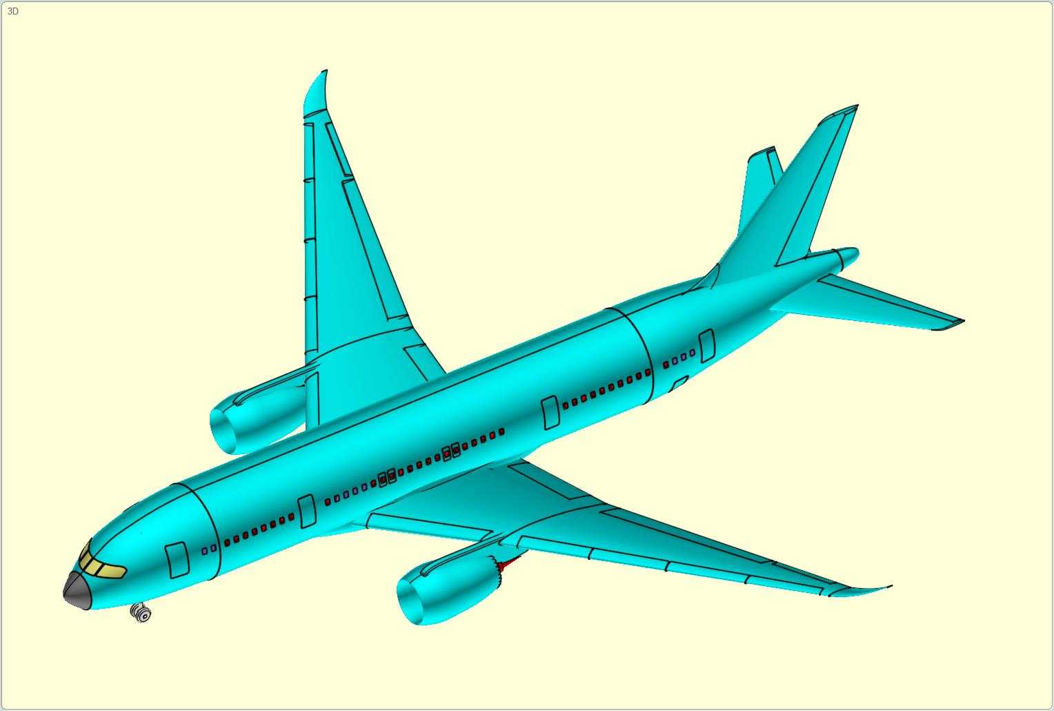 ����787-8�λ÷ɻ�ʵ��װ��ģ�ͣ����°棩