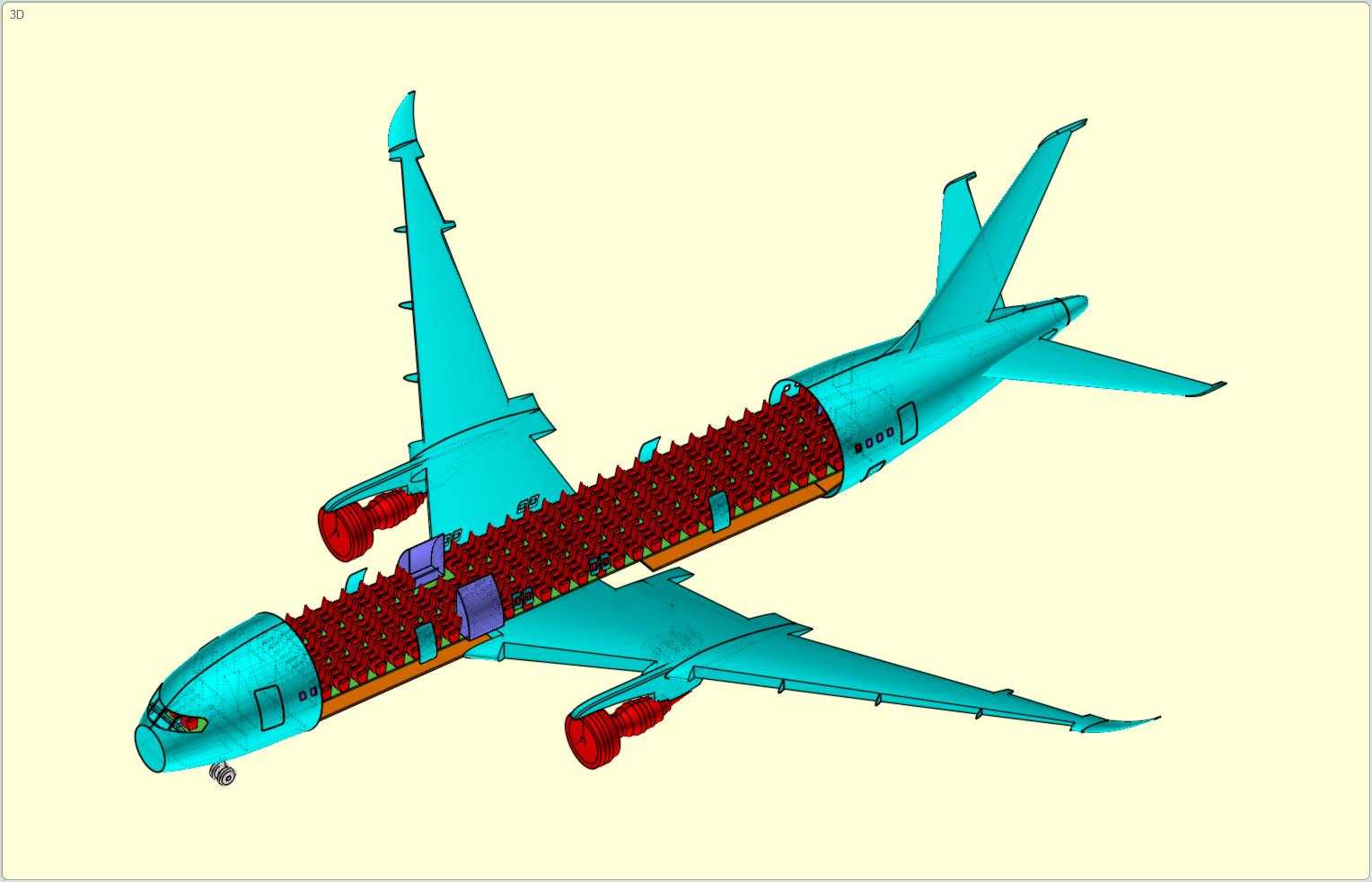 ����787-8�λ÷ɻ�ʵ��װ��ģ�ͣ����°棩